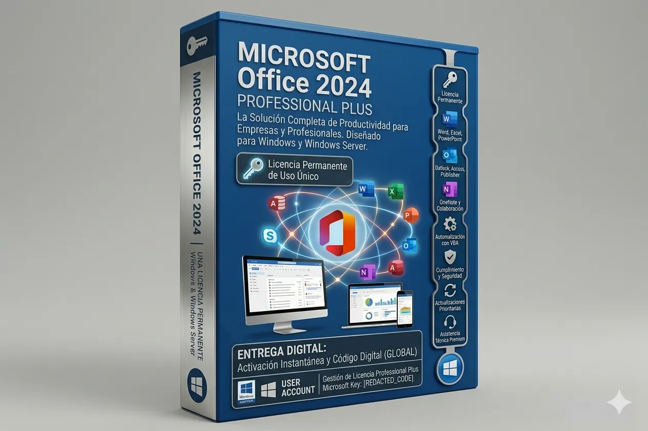 Microsoft Office 2024 Professional Plus — Licencia original garantizada