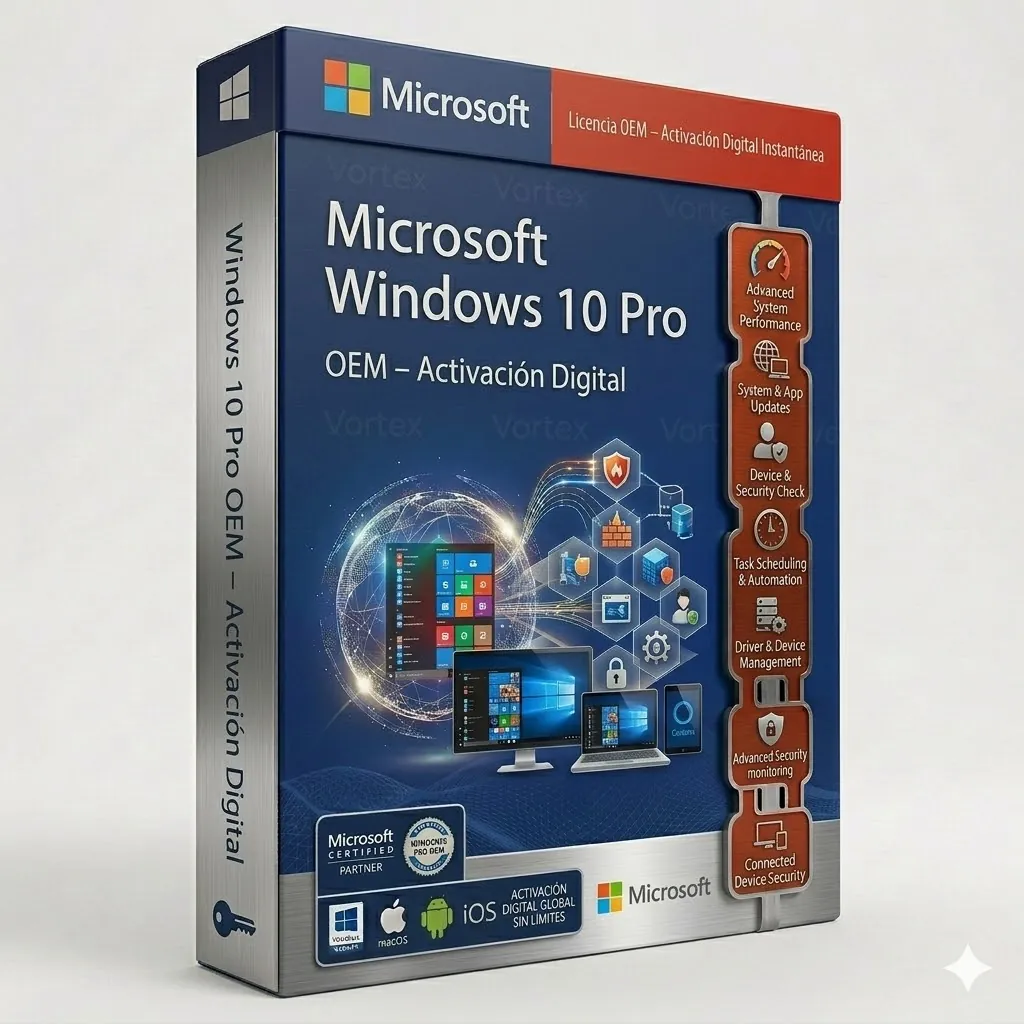 Windows 10 Pro OEM – Activación Digital — Licencia original garantizada