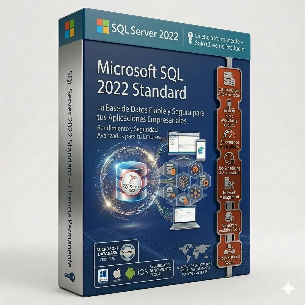 SQL Server 2022 Standard – Licencia Permanente — Licencia digital en Colombia | Vortex Tech