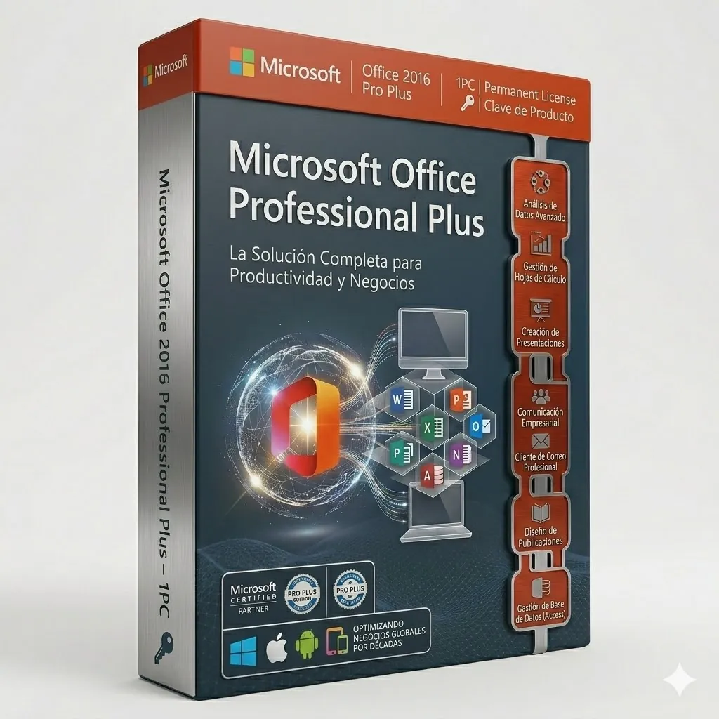 Microsoft Office 2016 Pro Plus — Licencia digital en Colombia | Vortex Tech