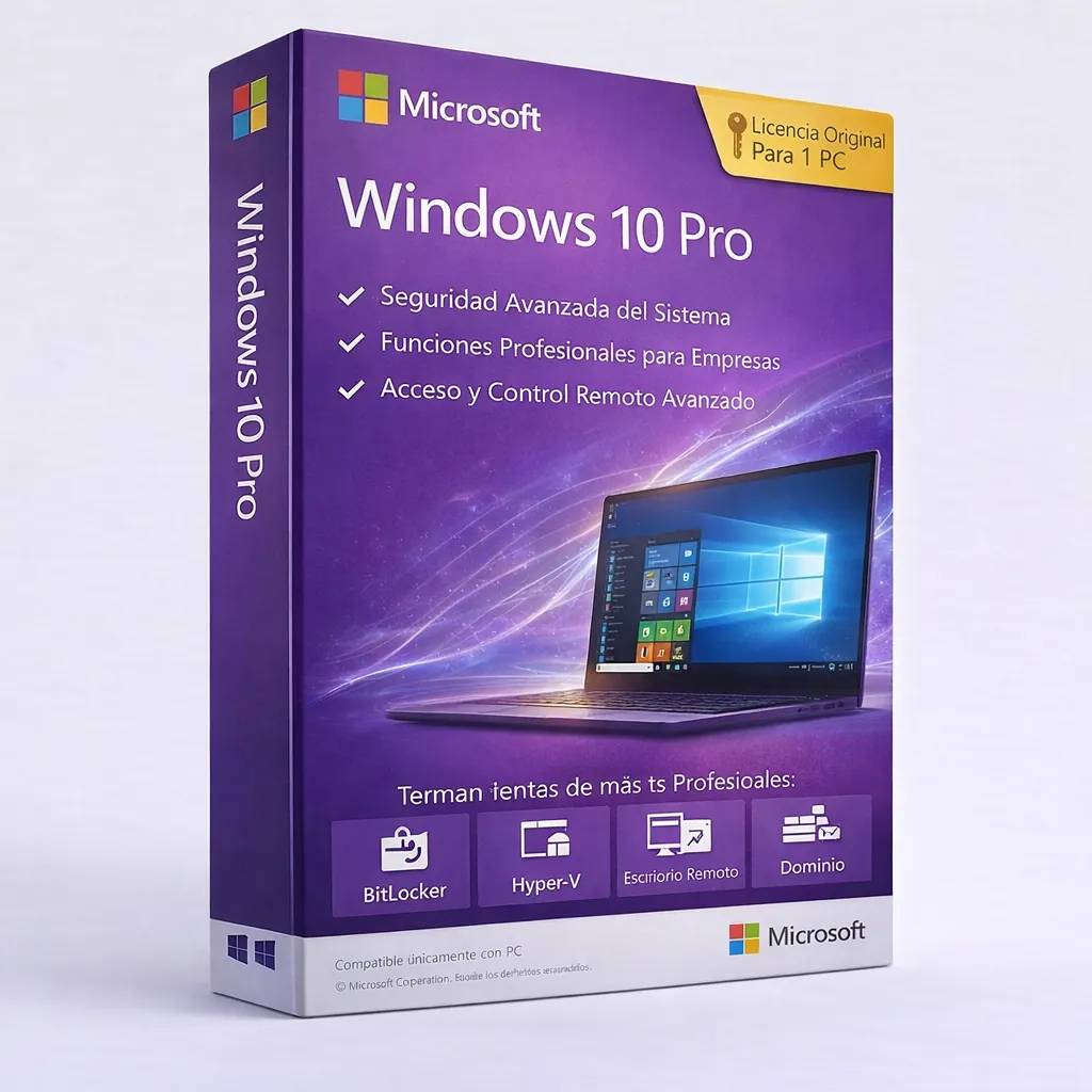 Windows 10 Pro Retail — Licencia digital en Colombia | Vortex Tech