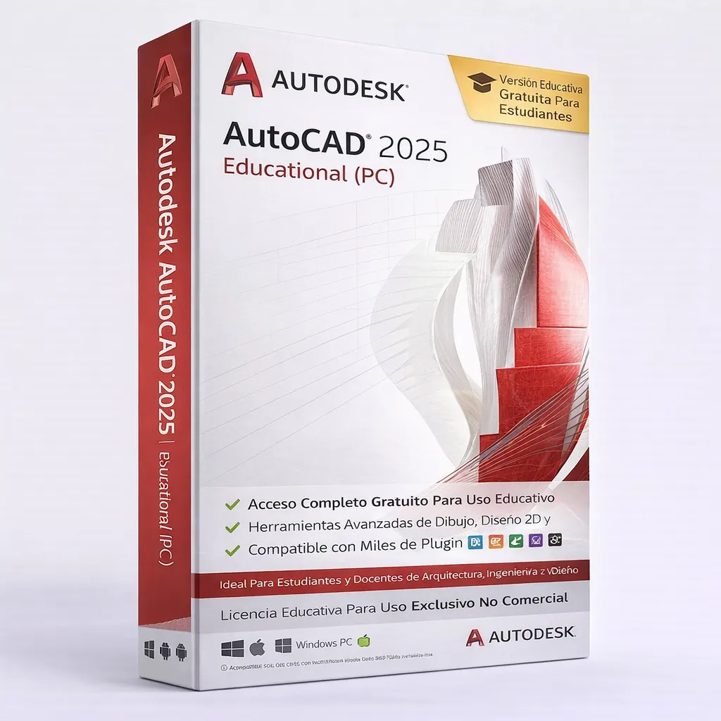 Autodesk AutoCAD 2025 | (PC) (1 Dispositivo, 1 Año) — Licencia digital en Colombia | Vortex Tech