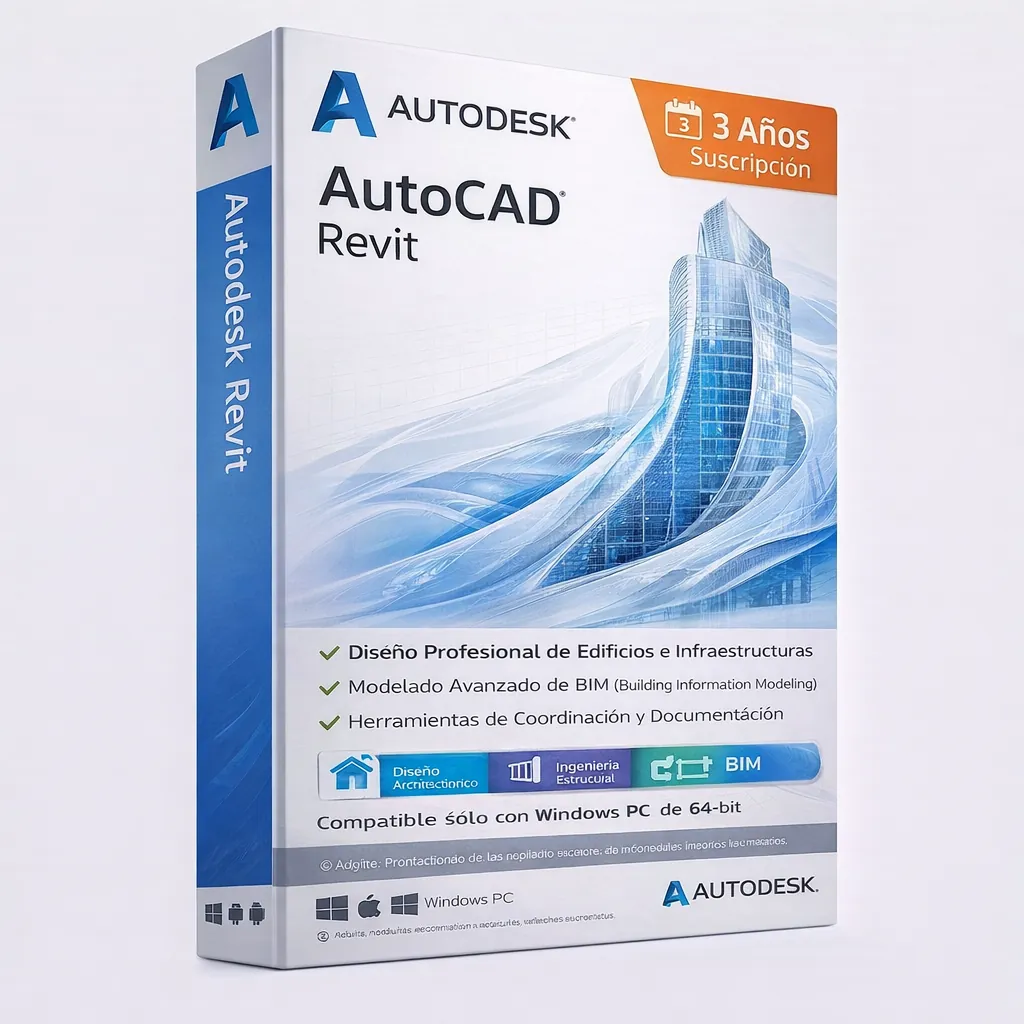 Autodesk Revit – Suscripción 3 Años - 2025 — Licencia original garantizada
