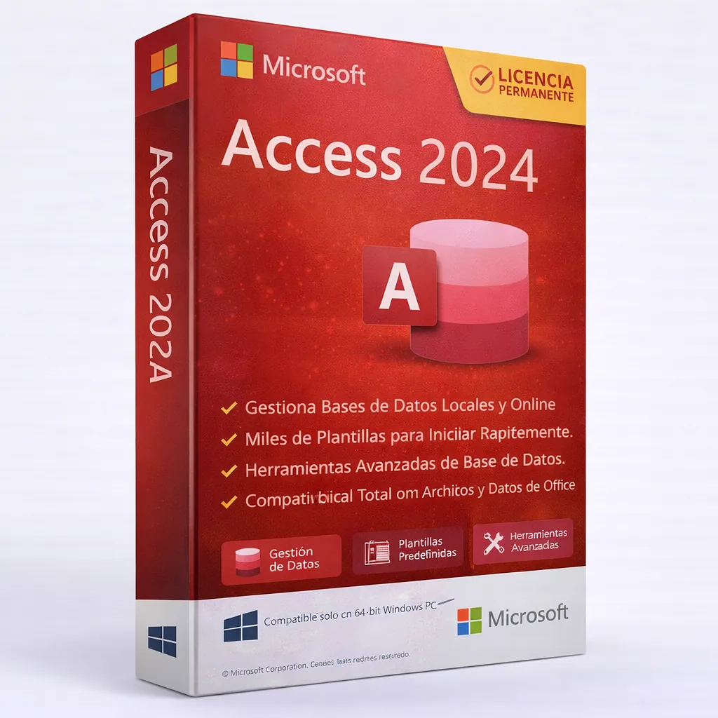 Microsoft Access 2024 – Licencia Permanente — Licencia original garantizada