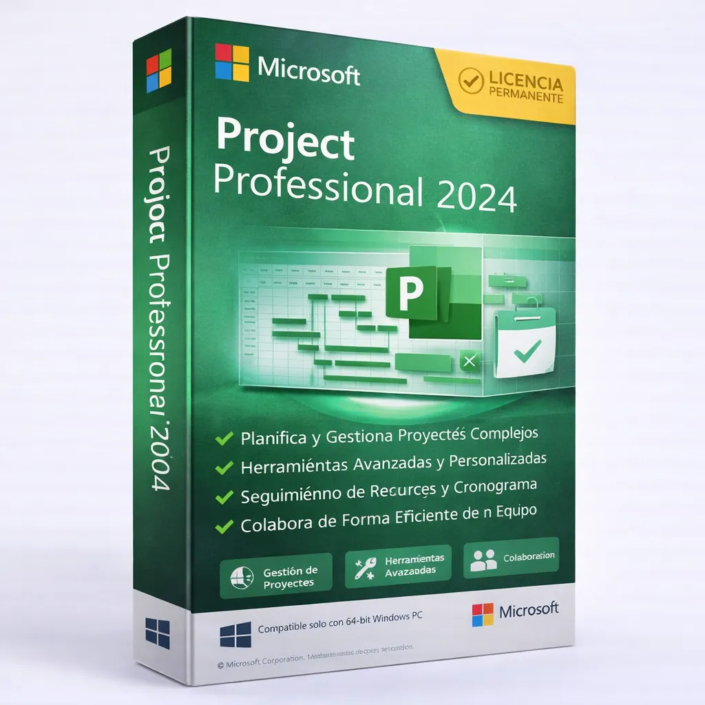 Microsoft Project Professional 2024 — Licencia original garantizada