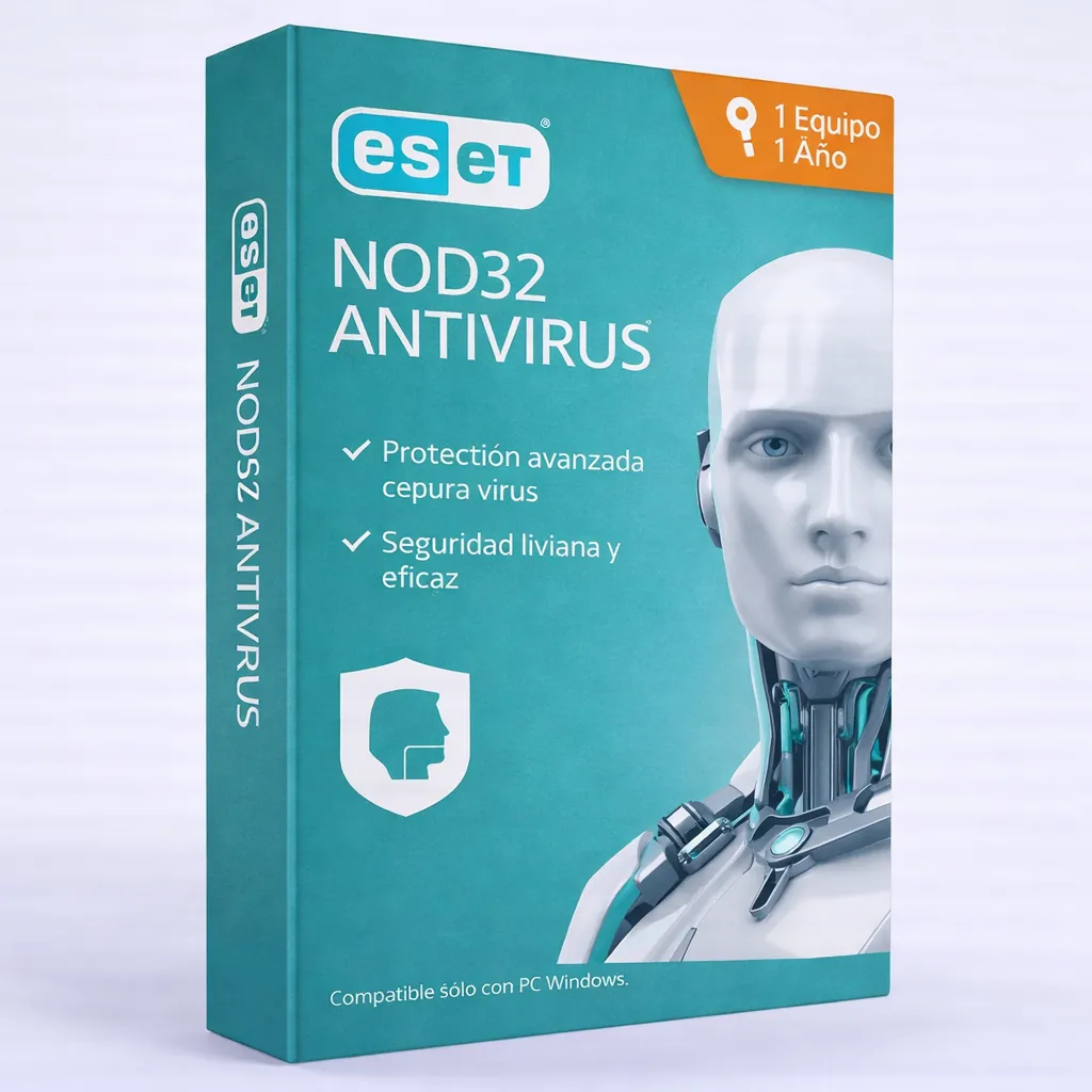 ESET NOD32 1 Equipo – 1 Año — Licencia original garantizada