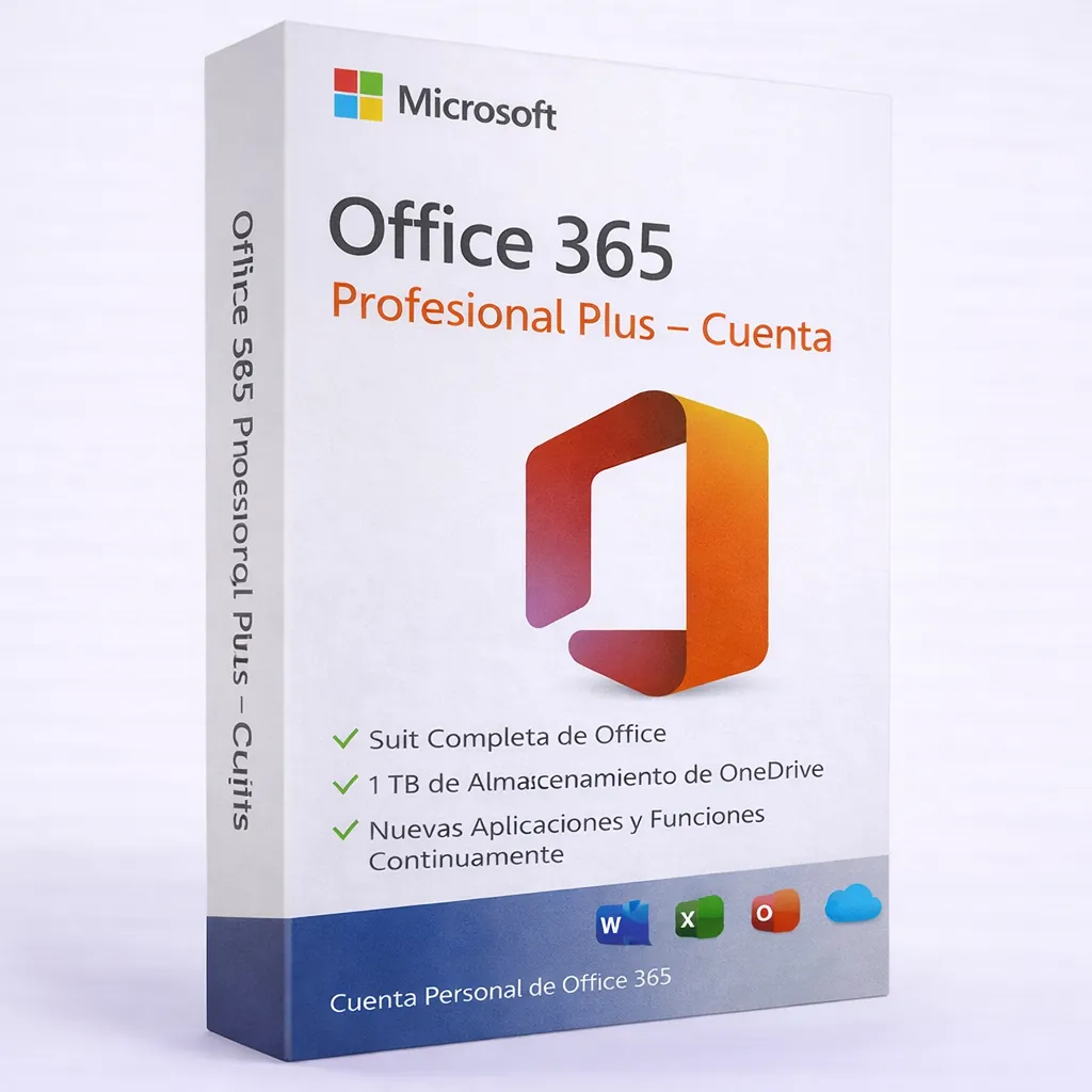Microsoft Office 365 Profesional Plus – Cuenta — Licencia original garantizada