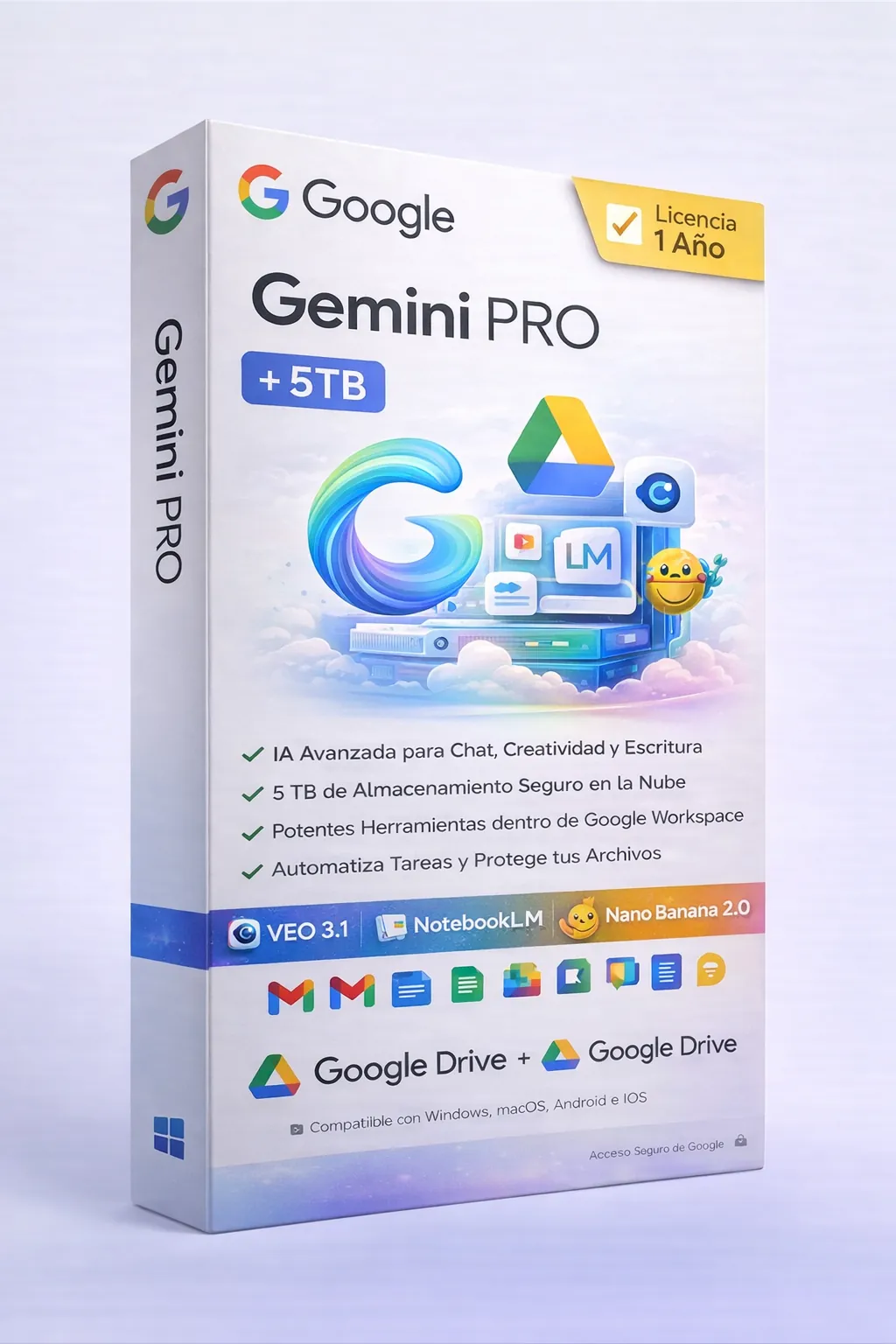 Google Gemini + Google Drive 5TB