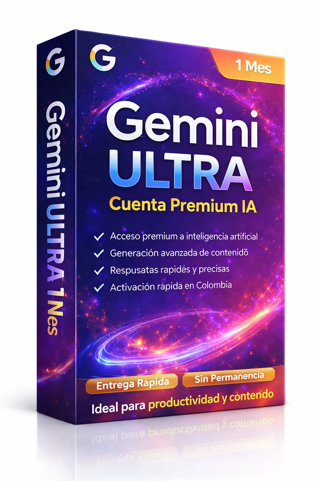 Gemini Ultra 1 Mes Cuenta Premium IA Acceso Completo — Licencia original garantizada