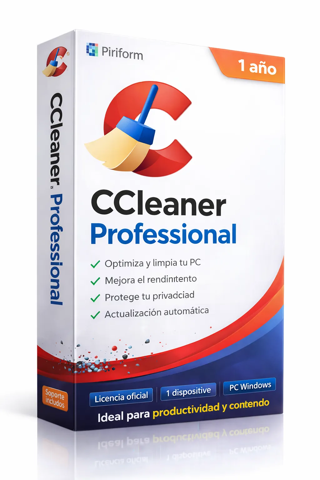 CCleaner Professional 1 Año Licencia Original PC Optimización Windows — Licencia original garantizada