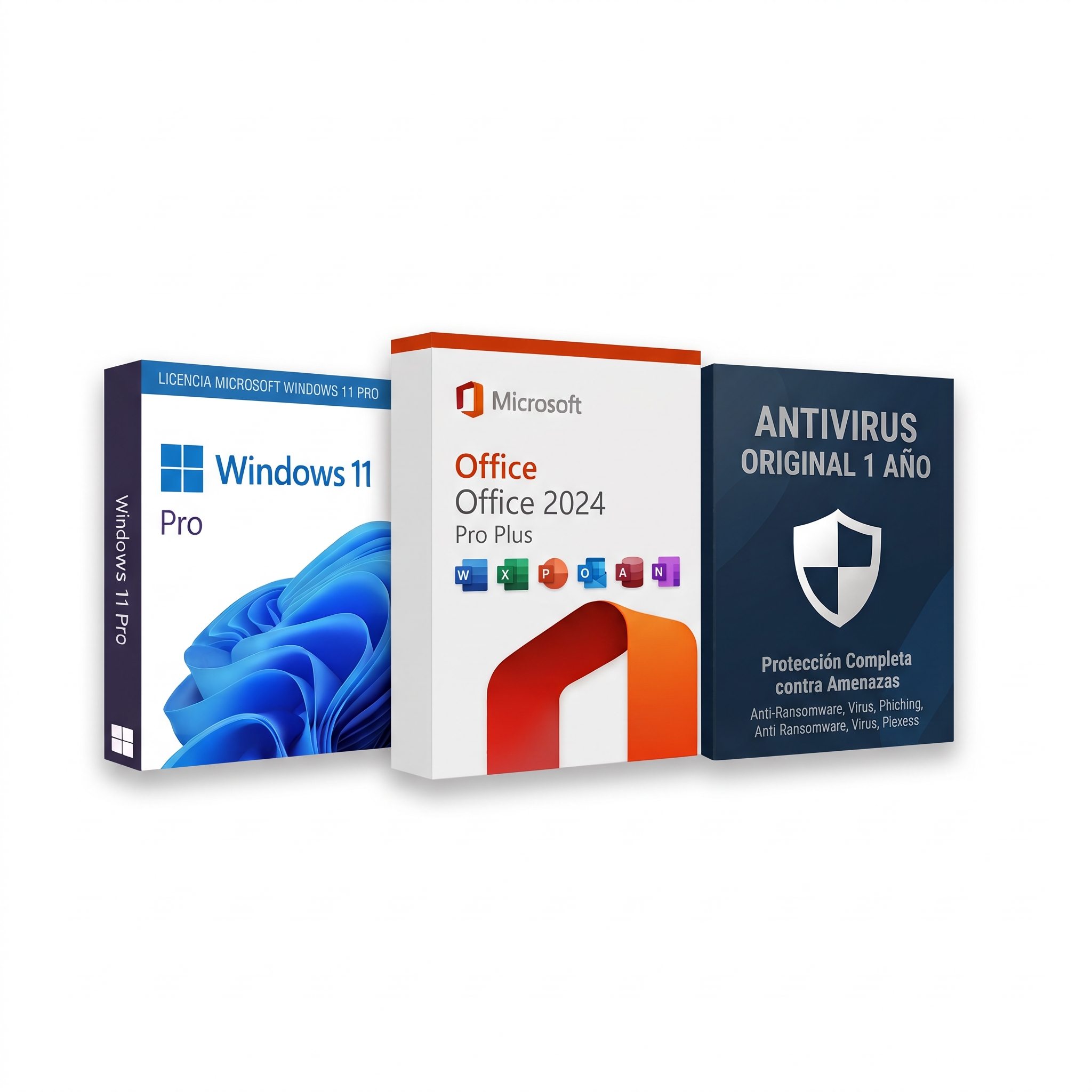 Pack PC Nuevo: Windows 11 Pro + Office 2024 Pro Plus + Antivirus